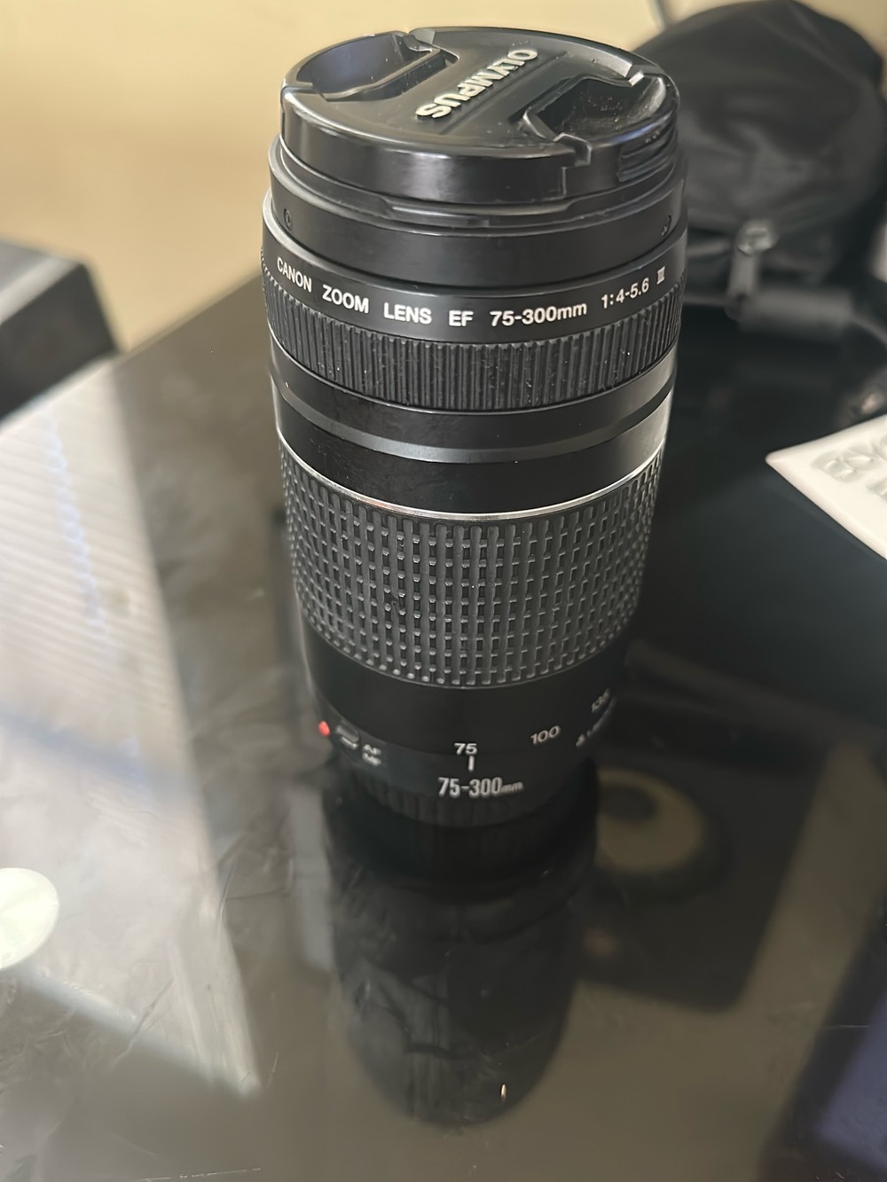 Canon 75-300mm EF Telephoto Zoom Lens - Black
